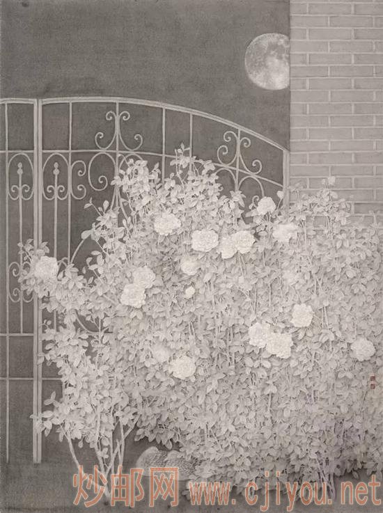 《静谧月夜》 沈文媛 222cm×164cm 安徽