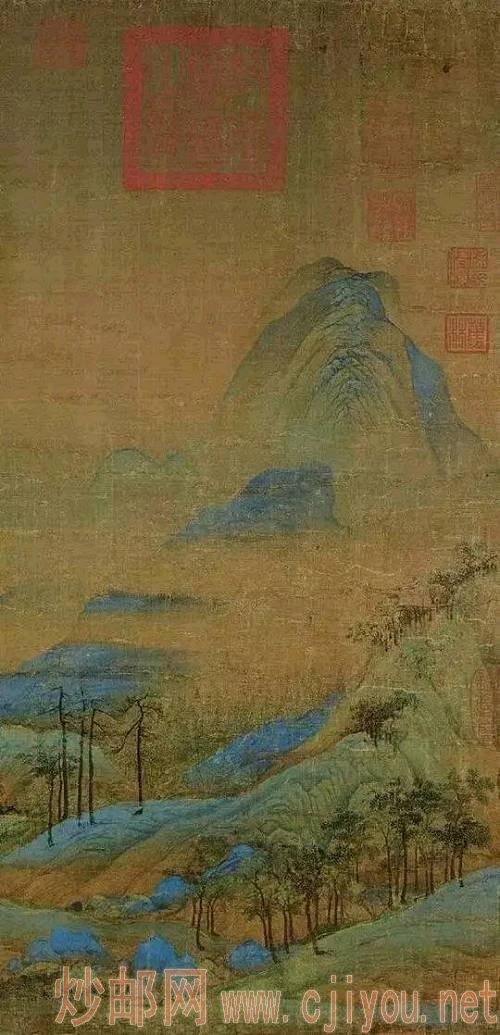 千里江山图卷-局部
