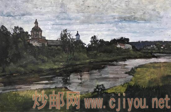 秦烨《大河上下之三》 60x90cm 布面油画 2017年