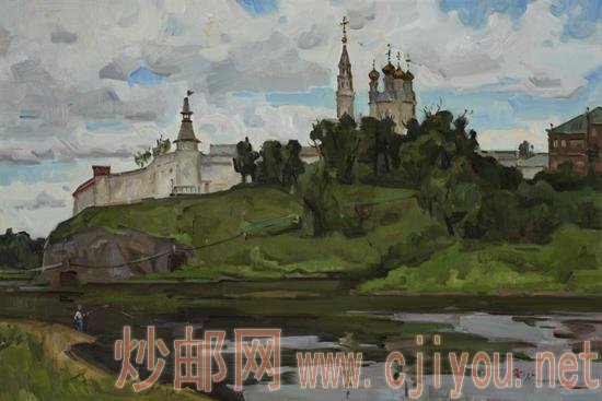 黄远鹏《古堡远眺 》60x90cm 布面油画 2017年