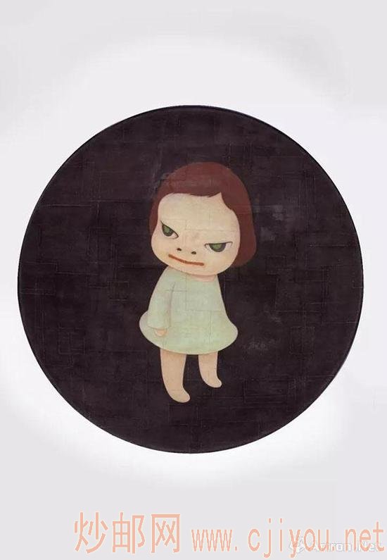 奈良美智(日本,1959年生) 《MIA》 压克力 棉布 裱于强化玻璃纤维 180 x 180 x 26 cm。 2001年作 估价:港元 12,000,000 - 16,000,000