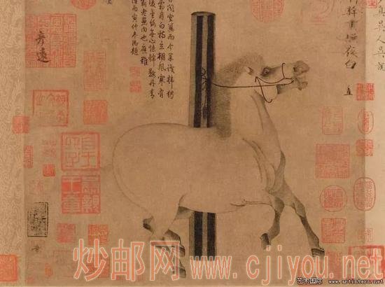 图6 韩幹,《照夜白》,唐,30.8×33.5厘米,美国大都会艺术博物馆藏