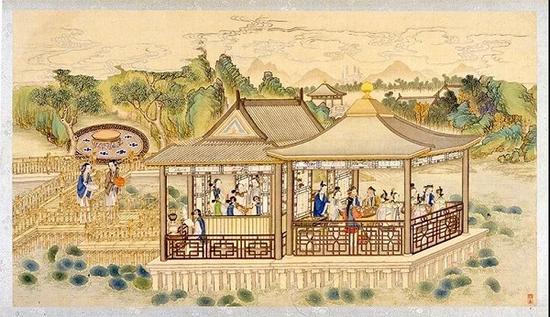 第三十七回 蘅芜院夜拟菊花题 藕香榭饮宴吃螃蟹