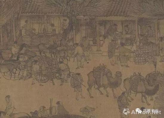 宋本《清明上河图》城内第一家是税务所(图10)