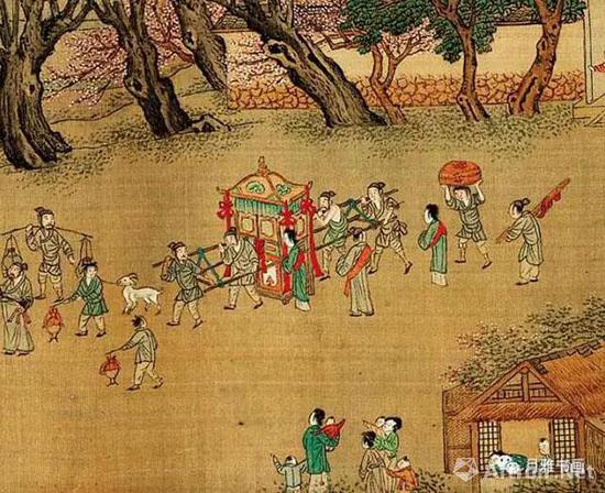 明本《清明上河图》:婚礼娶亲(图4)