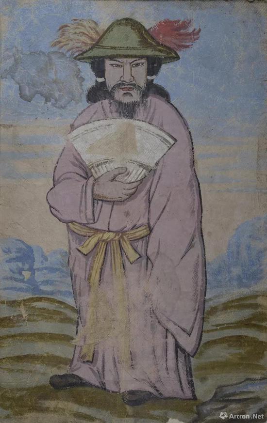 图7,《水彩画?高丽国人》,18 世纪初,手绘,产地:萨克森宫,德累斯顿国家艺术博物馆版画陈列室(Kupferstich - kabinett, SKD)藏