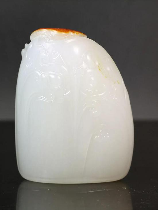 许永刚 和田玉独籽龙首佛光守护摆件 72*55*30mm 219g 款识:允