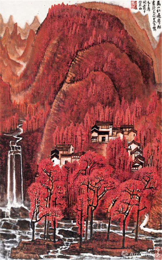 李可染《万山红遍》79.5x49cm 1964年