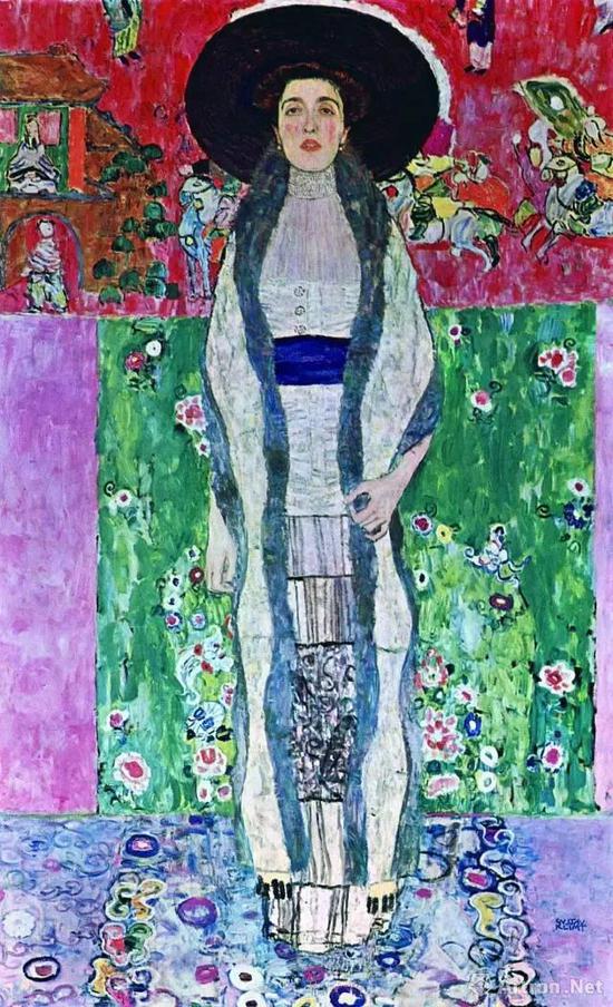 克里姆特《阿黛尔·布洛赫·鲍尔肖像二号》2016年以1.5亿美金被中国藏家私洽购得