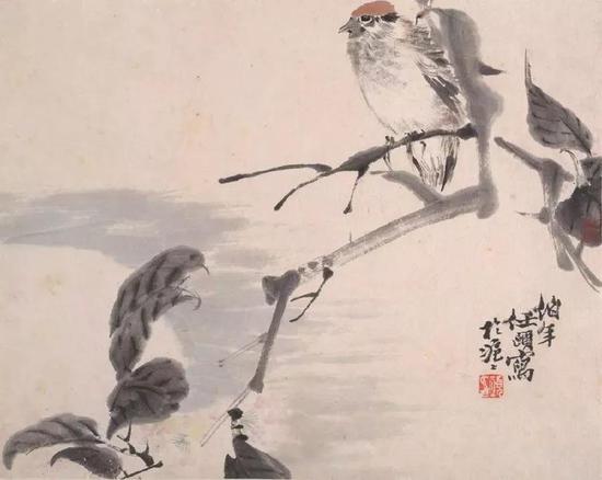 任伯年 花鸟蔬果册之一 美国大都会艺术博物馆藏