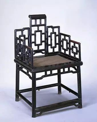 乌木七屏卷书式扶手椅 高82.5cm,长52cm,宽41cm