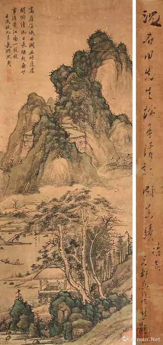 《落花诗意图》