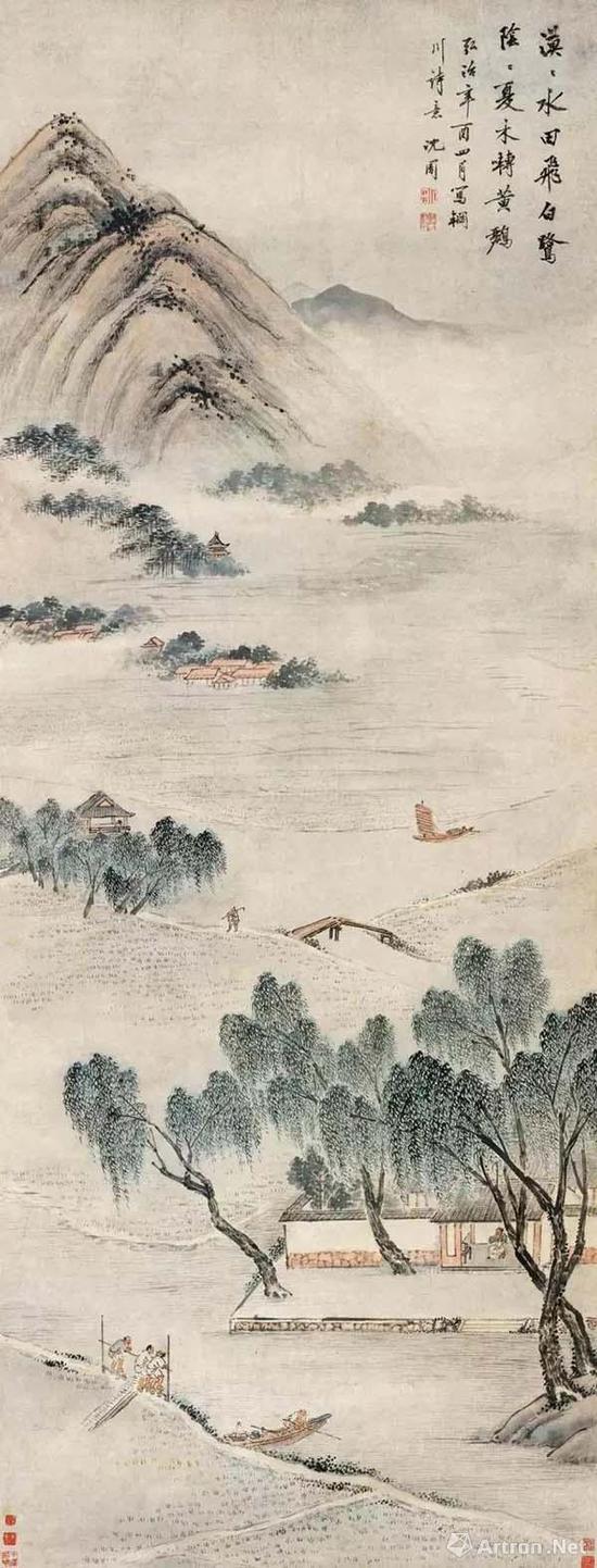 高岭嵯峨曲涧幽