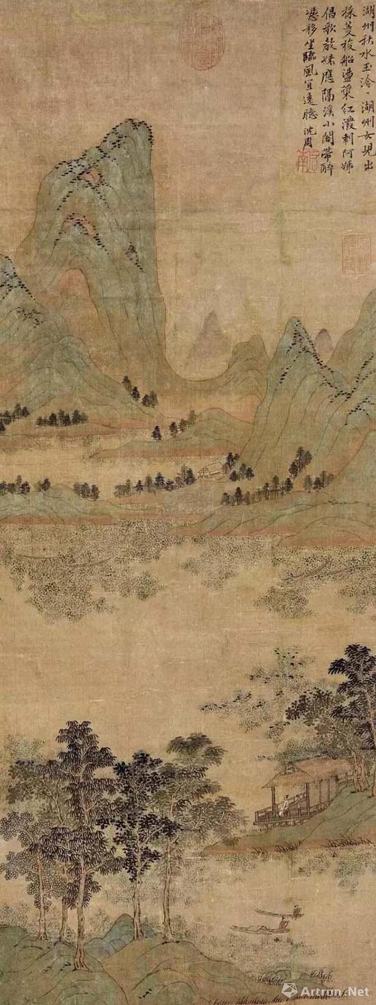莲塘小隐图 立轴
