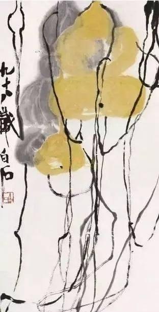 齐白石 《葫芦》 题识:九十八岁白石