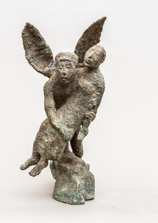 V.B索斯基耶夫,《诱拐》,铸铜,1986年,俄罗斯国家东方民族艺术博物馆藏