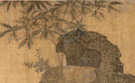 宋徽宗 《祥龙石图》局部