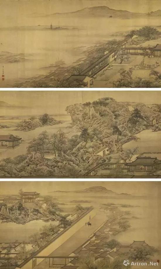 ● 清袁江《别苑观览图》