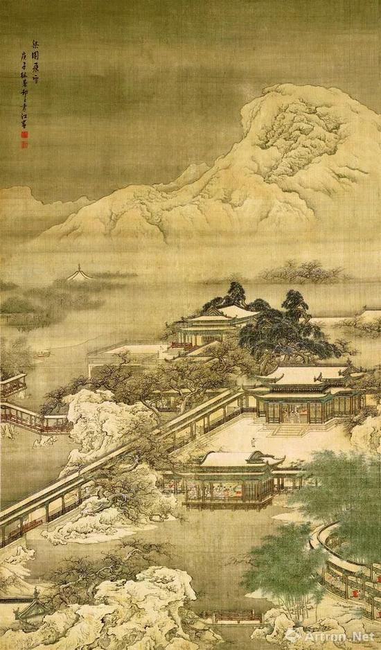 ● 清袁江《梁园飞雪图》
