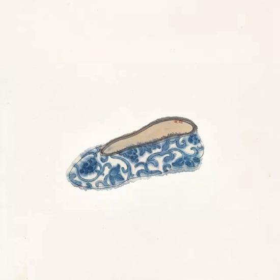 Lot.601 彭薇 《鞋履》 纸本彩墨 34×34cm 估价(人民币): 6,000-8,000