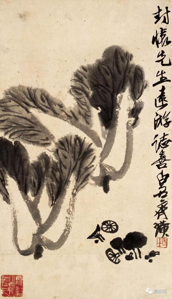 张大千与齐白石皆为中国近现代著名的艺术大师,史称“南张北齐”。