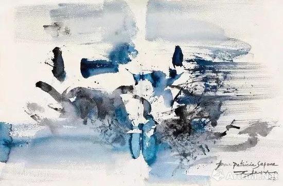 ▲赵无极《构图》,1957