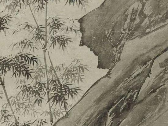 《右军书扇图》(局部)