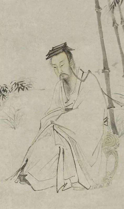 《右军书扇图》(局部)