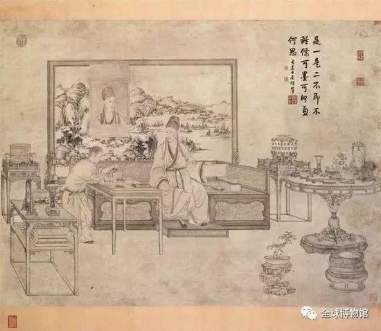 姚文瀚《乾隆帝鉴古图》轴