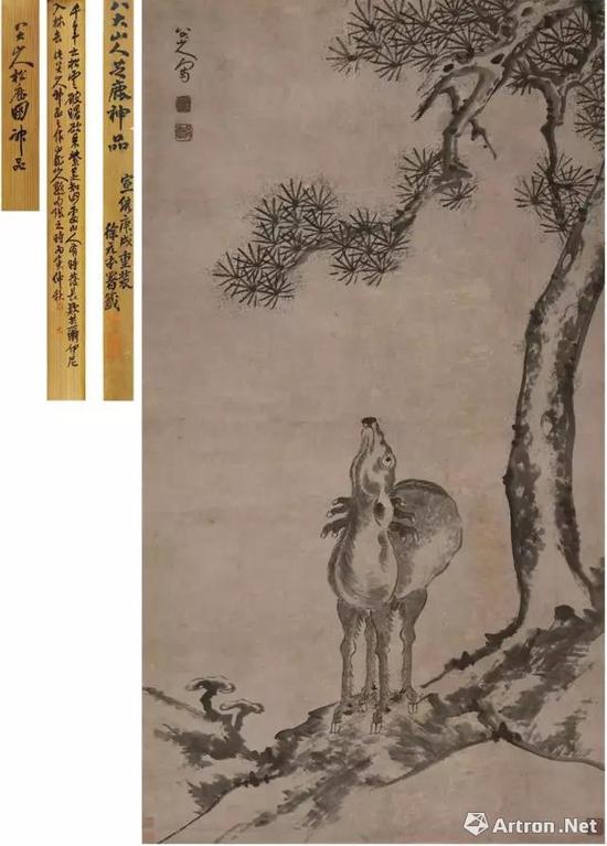 八大山人 《福禄长春图》 1725万元 西泠印社2017年春拍