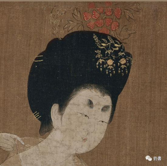 唐 周昉《簪花仕女图》卷(细节)