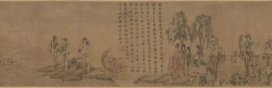 东晋 顾恺之《洛神赋图》卷(局部)