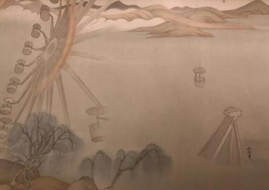 郝量 此君图卷(局部) 水墨纸本 2015