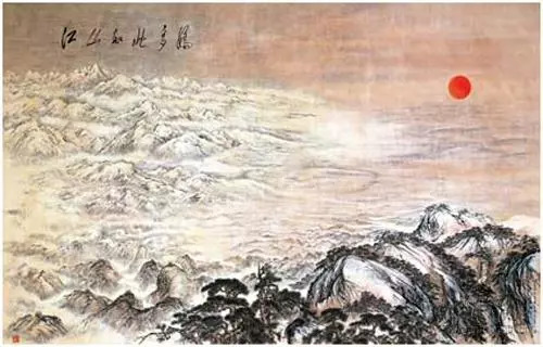 荣宝斋为人民大会堂装裱傅抱石先生巨幅大型中国画《江山如此多娇》