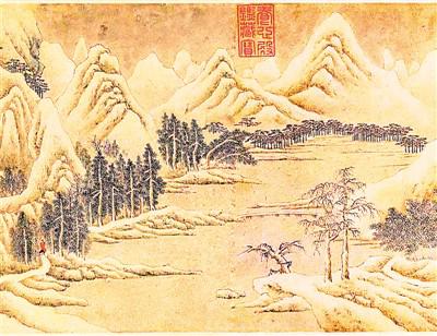 关山积雪图(局部)