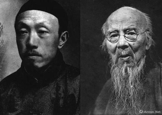 齐白石(右一)与陈师曾(左一)的艺坛佳话