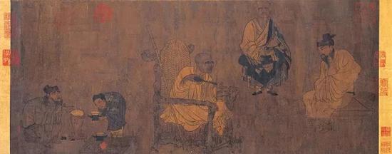 唐 阎立本(传) 《萧翼赚兰亭图》