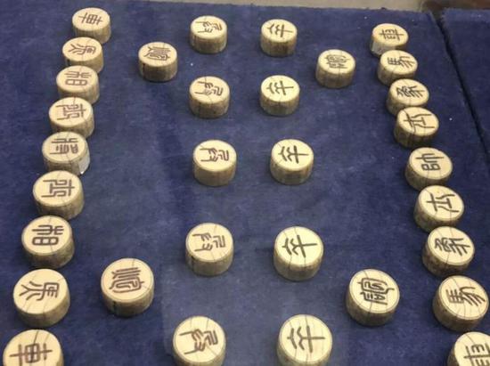 象牙象棋子,明代,南京博物院藏
