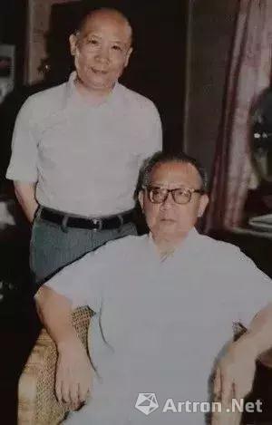 王南屏与王有林(1984年上海)