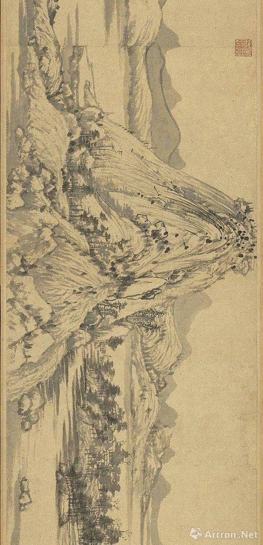 《富春山居图》(局部)