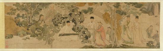 《聚贤听琴图 》美国明尼亚波利斯艺术馆藏