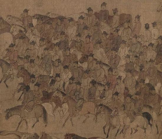 李公麟 《临韦偃牧放图》局部 北京故宫博物院藏