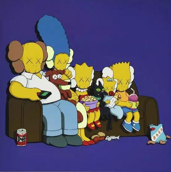 KAWS《无题(KIMPSONS)》,估价400万—600万港币