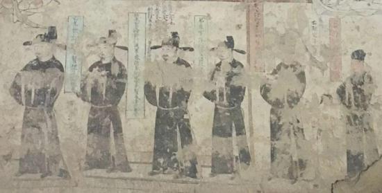 图7 石窟中包括家族死者的供养人,五代,公元10世纪