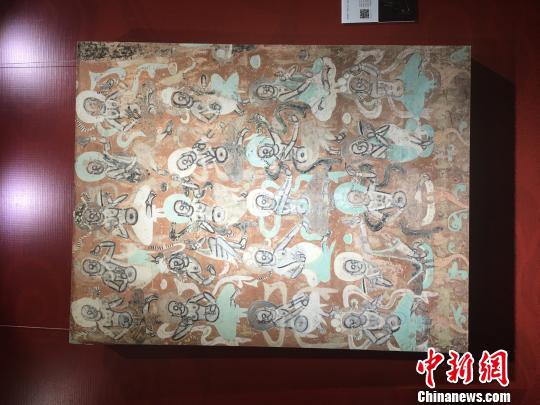 图为展出的壁画 陈静 摄