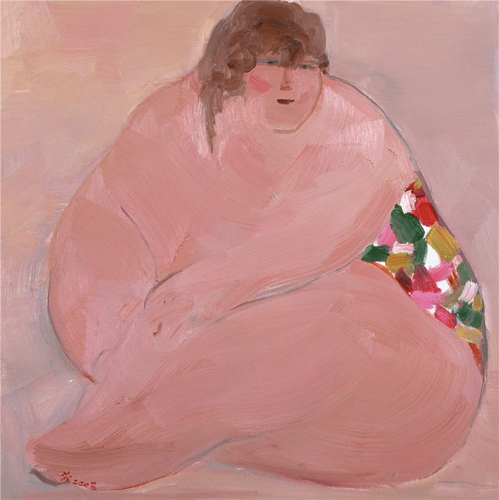 桃色旋风 2008年 吴冠中 61×61厘米 油画 中国美术馆藏