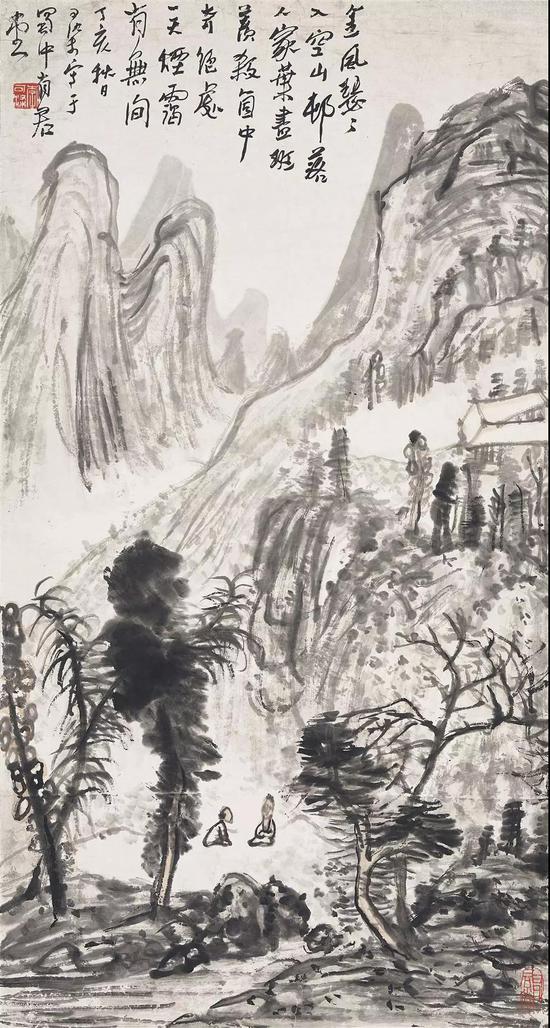 拍品编号1379 李可染《秋山烟霭》